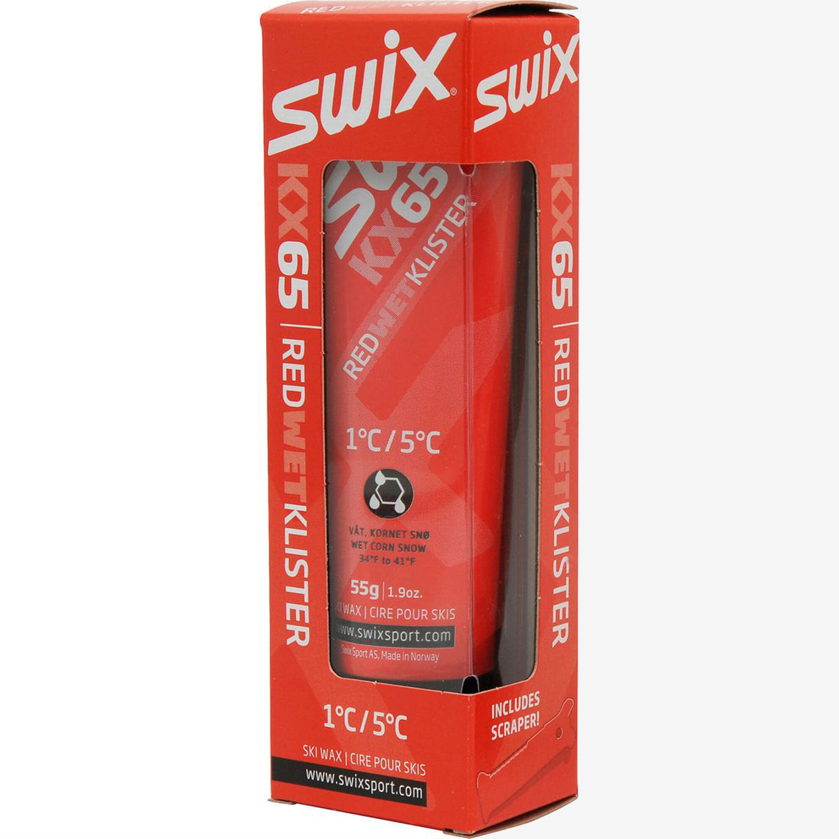 Swix - KX65 Ice Klister Red (+1°C to +5°C)