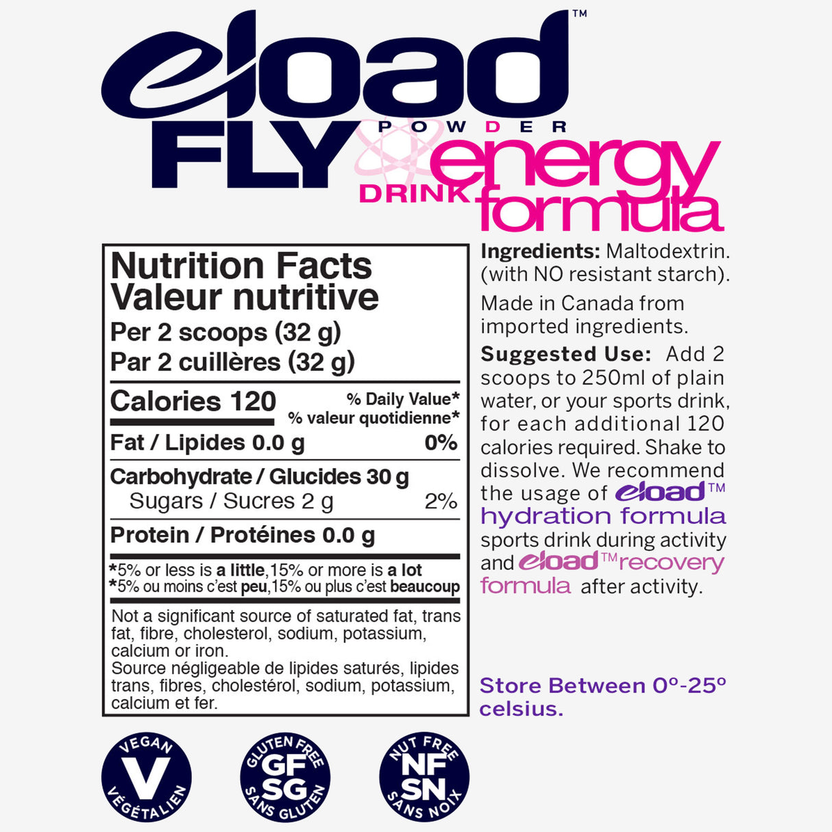 Eload - Fly 100% Carbohydrate Energy Formula (800g)