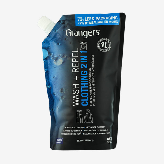 Granger's - Nettoyant/Imperméabilisant 2 en 1 pour vêtements - 1l Eco