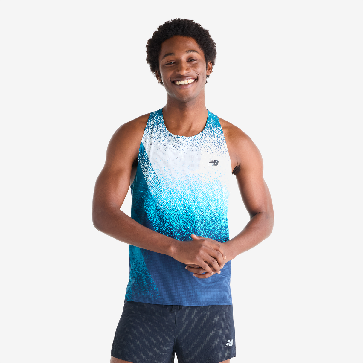 New Balance - Race Day Ultra Light Printed Singlet - Homme