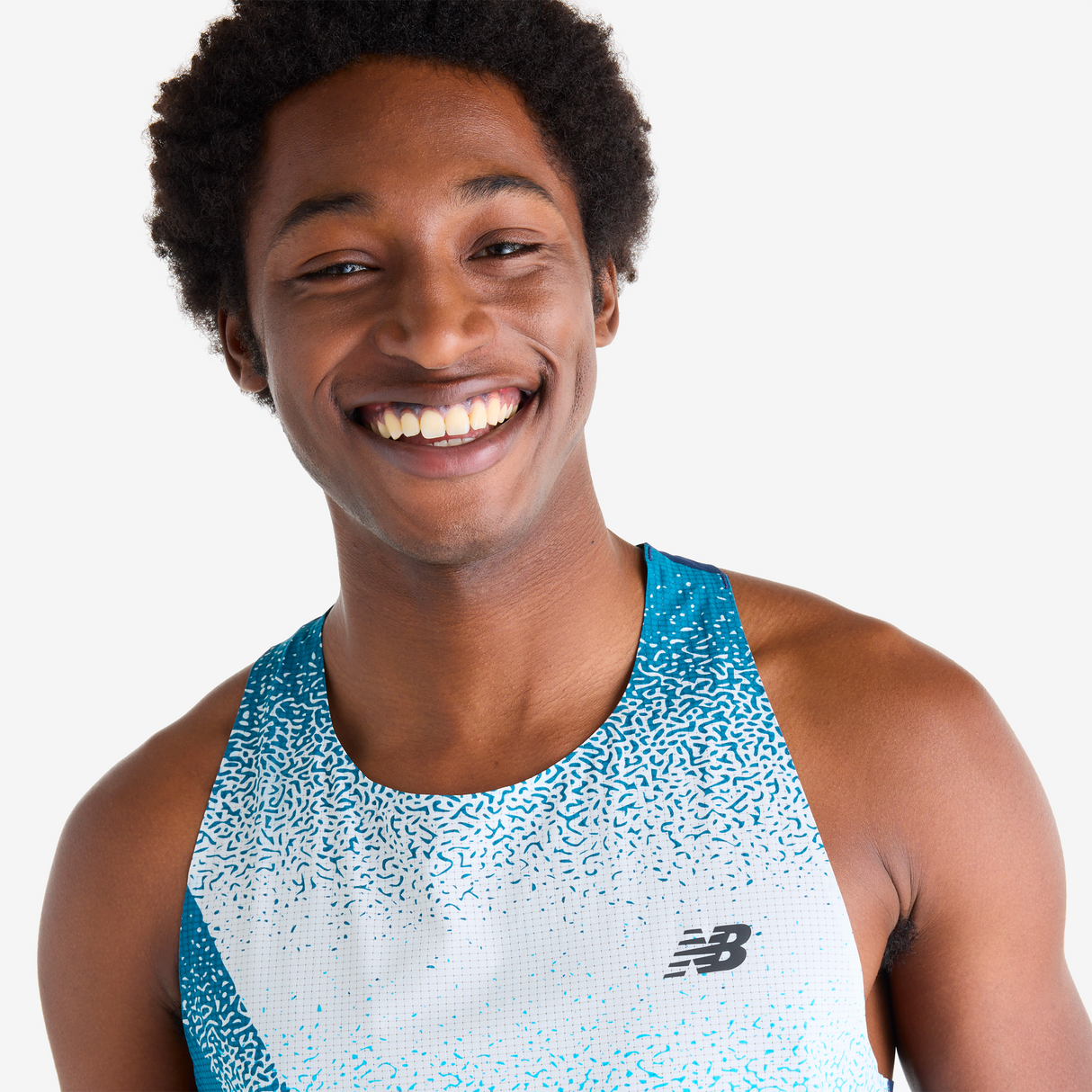 New Balance - Race Day Ultra Light Printed Singlet - Homme