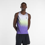 New Balance - Race Day Ultra Light Printed Singlet - Homme