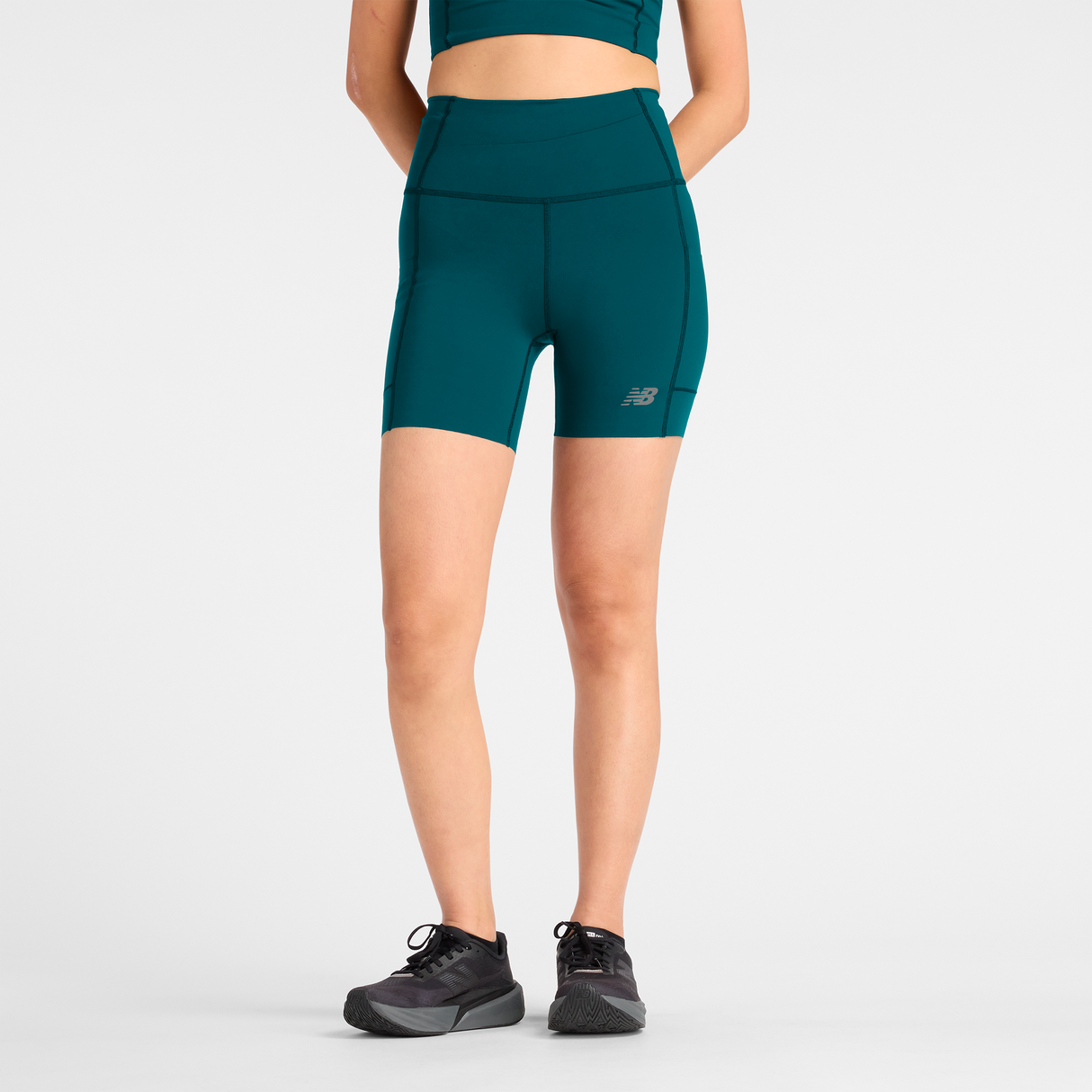 New Balance - Sleek Storage Race Short - Femme