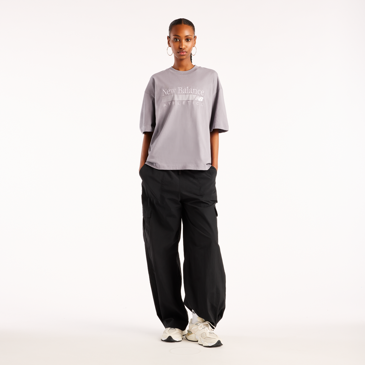 New Balance - Trackside Oversized T-Shirt - Femme