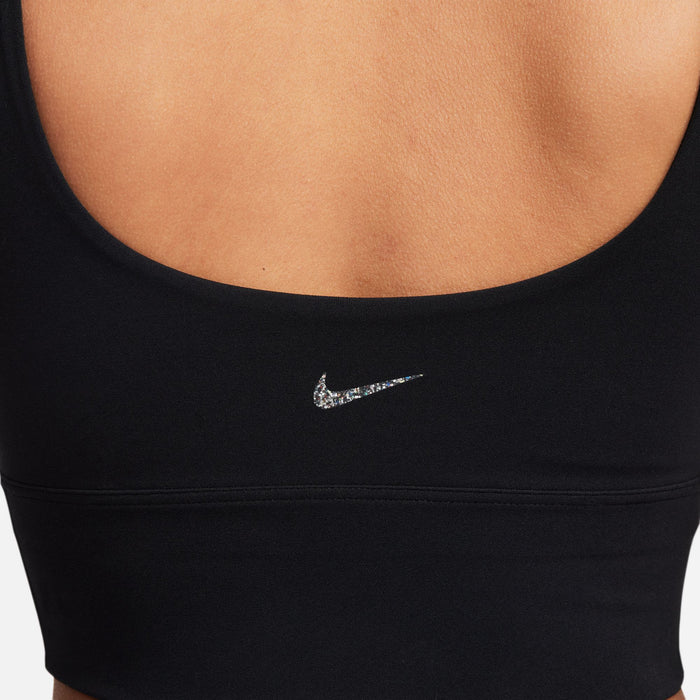 Women's Black Longline Sports Bras. Nike CA