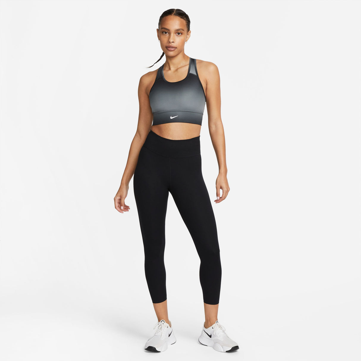 Nike Women's Swoosh Run Medium-Support Longline Padded Sports Bra