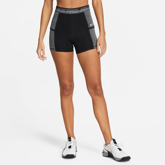 Nike - Pro High-Waisted 3" Training Shorts with Pockets - Women