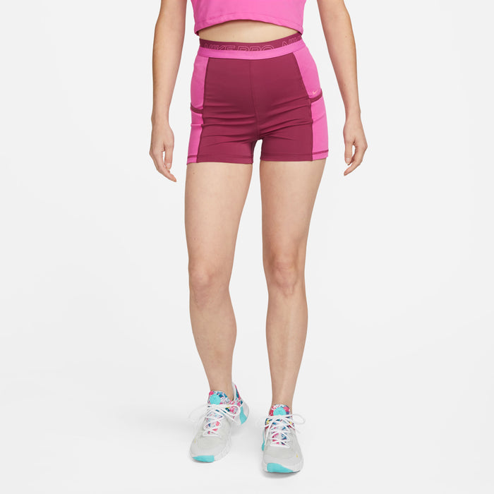 Nike - Pro High-Waisted 3" Training Shorts with Pockets - Femme