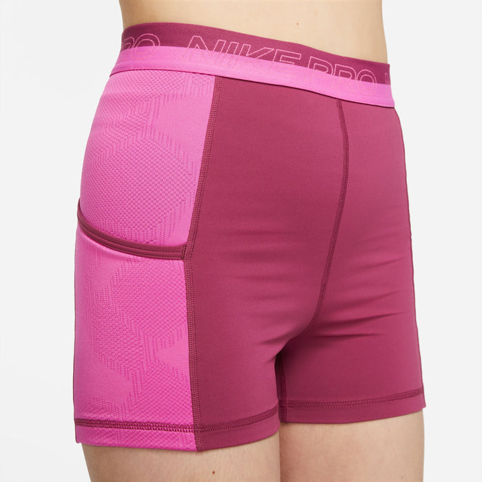 Nike - Pro High-Waisted 3" Training Shorts with Pockets - Femme