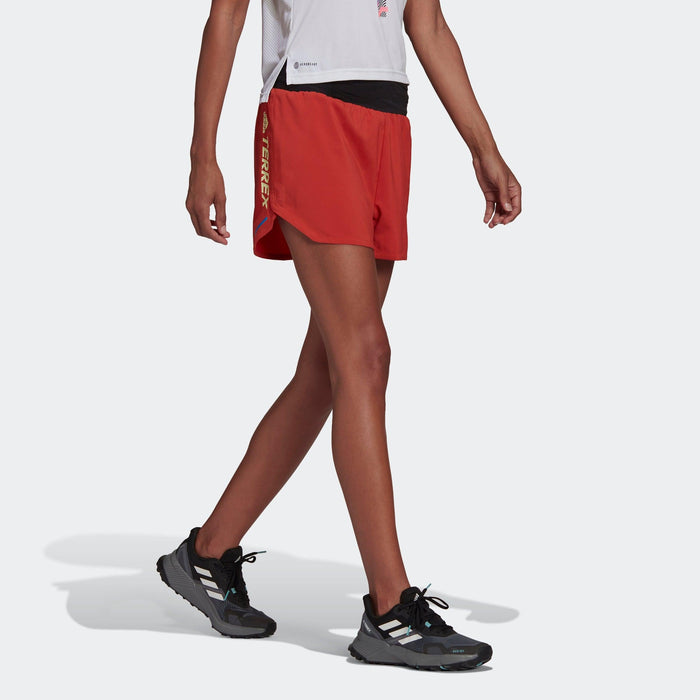 adidas Terrex Agravic Trail Running Shorts - Blue | adidas Canada