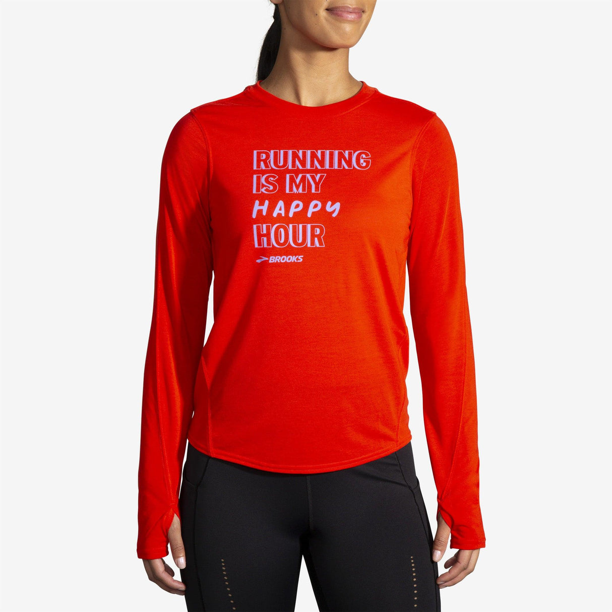 Brooks - Distance Graphic Long Sleeve - Femme - Le coureur nordique