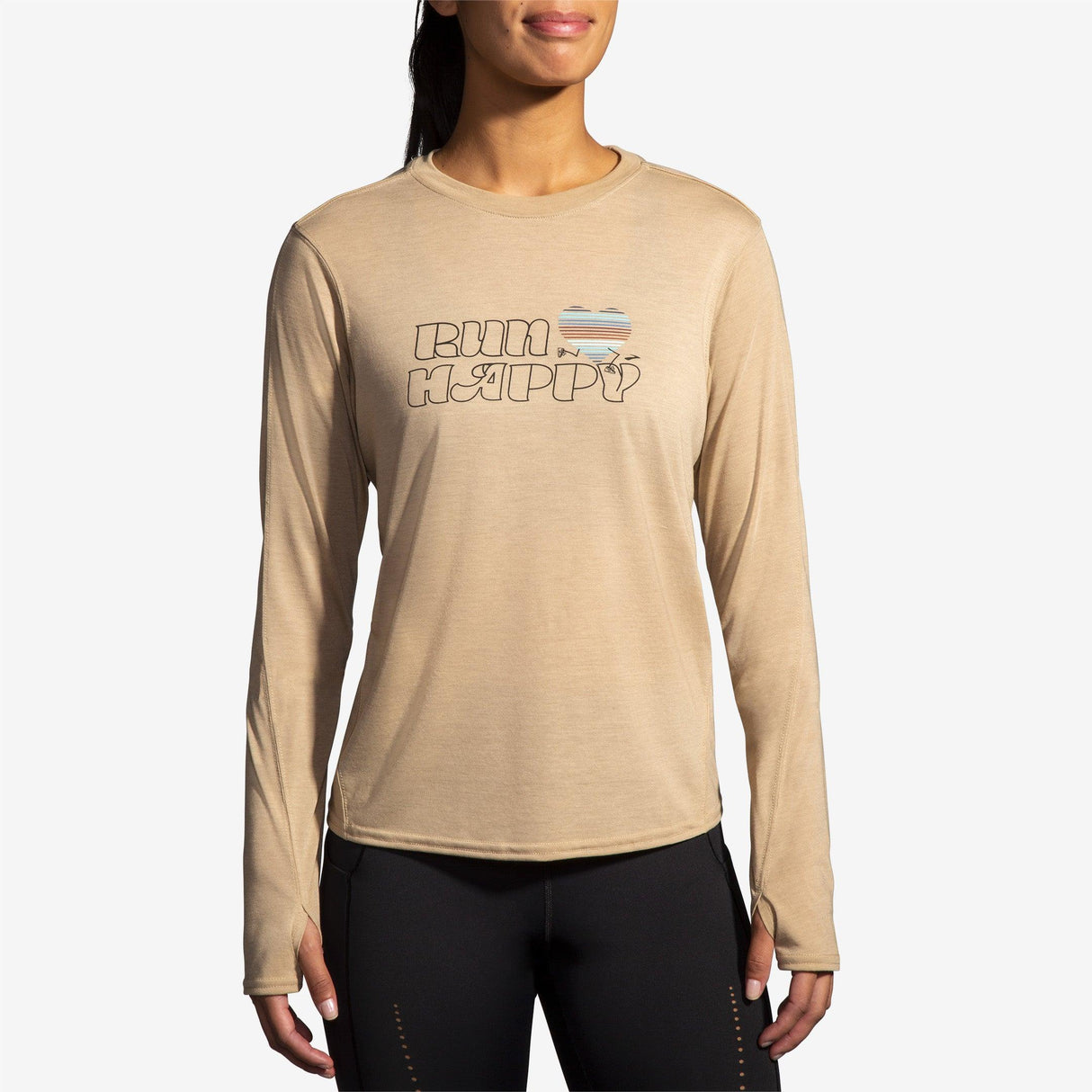 Brooks - Distance Graphic Long Sleeve - Femme - Le coureur nordique