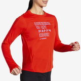 Brooks - Distance Graphic Long Sleeve - Femme - Le coureur nordique