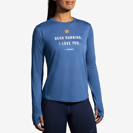 Brooks - Distance Graphic Long Sleeve - Femme - Le coureur nordique