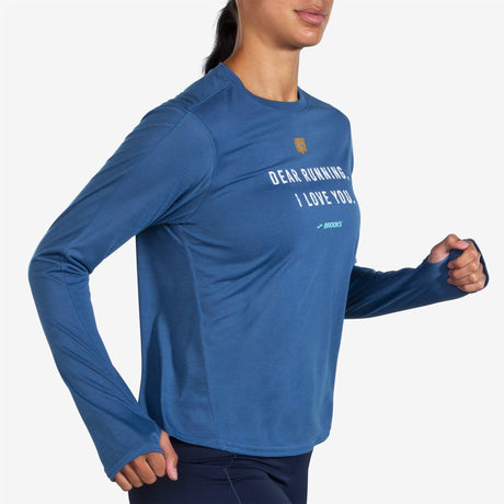 Brooks - Distance Graphic Long Sleeve - Femme - Le coureur nordique