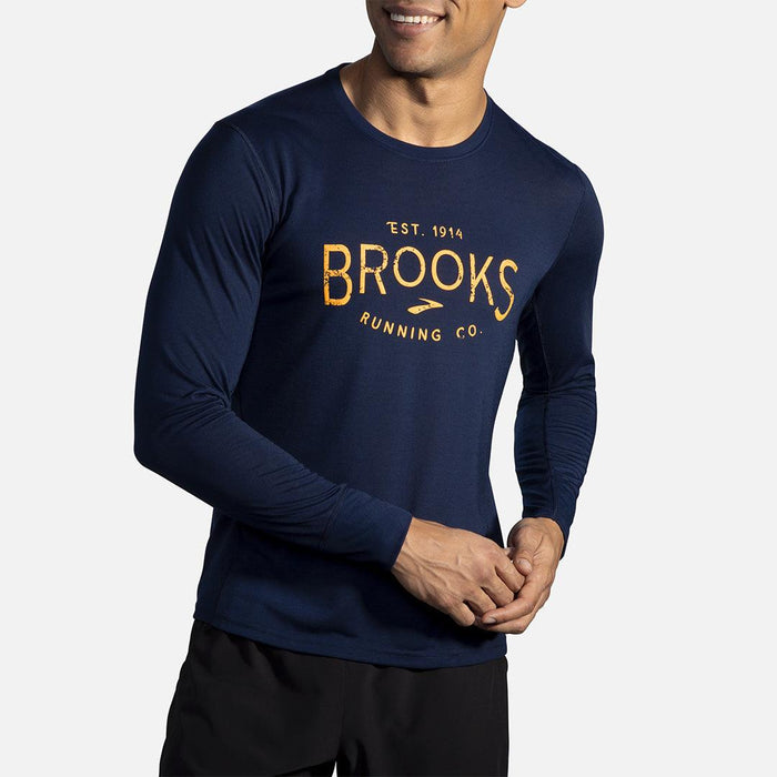Brooks - Distance Graphic Long Sleeve - Homme - Le coureur nordique