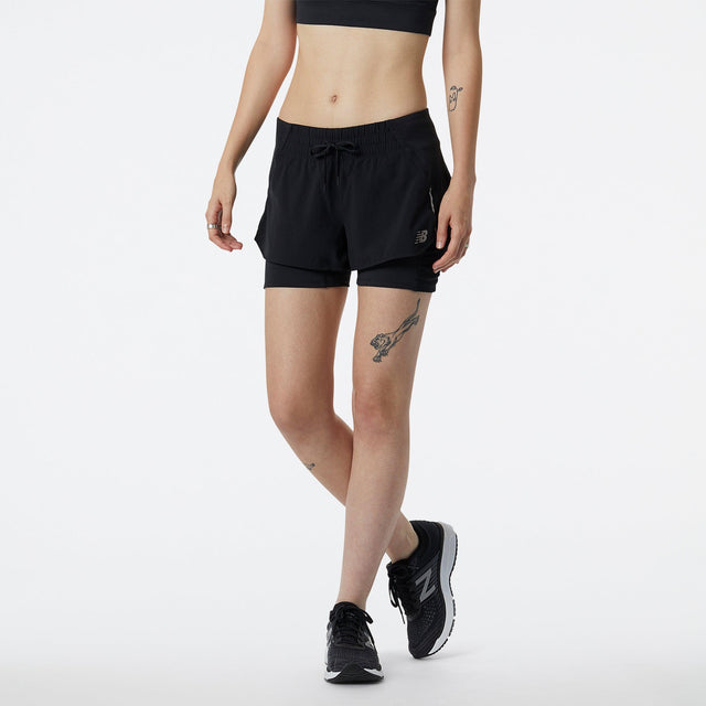 New Balance - Impact Run 2in1 Short - Femme - Le coureur nordique