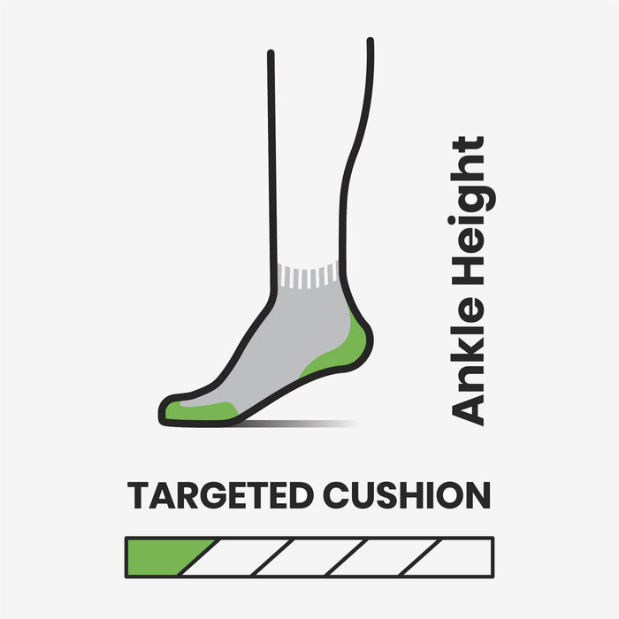 Smartwool - Run Targeted Cushion Ankle Socks - Femme - Le coureur nordique