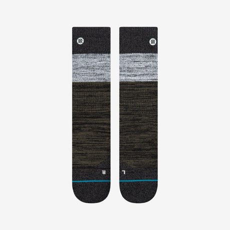 Stance -  Badge Hike Wool Crew - Black - Le coureur nordique