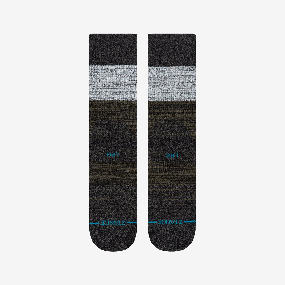 Stance -  Badge Hike Wool Crew - Black - Le coureur nordique