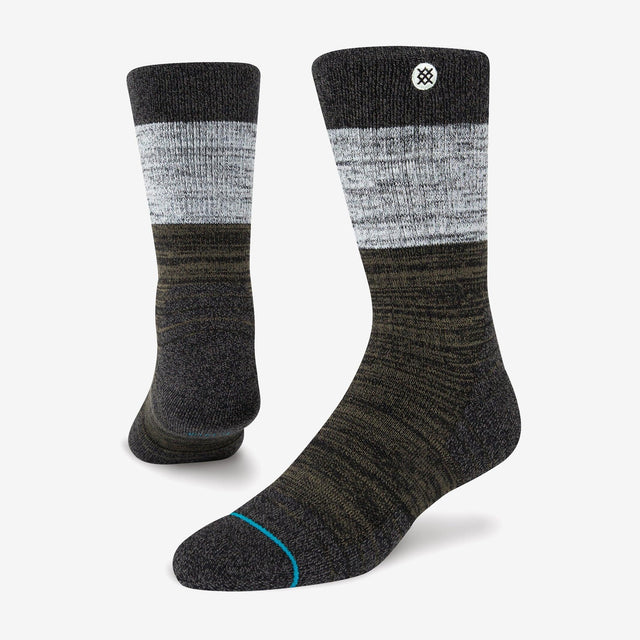 Stance -  Camper Hike Wool Crew - Black - Le coureur nordique