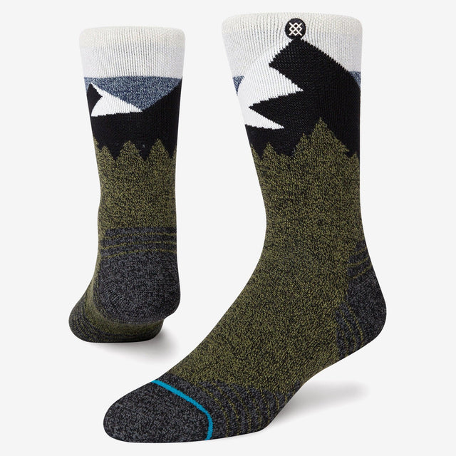 Stance - Divide Hike Wool Crew - Blue - Le coureur nordique