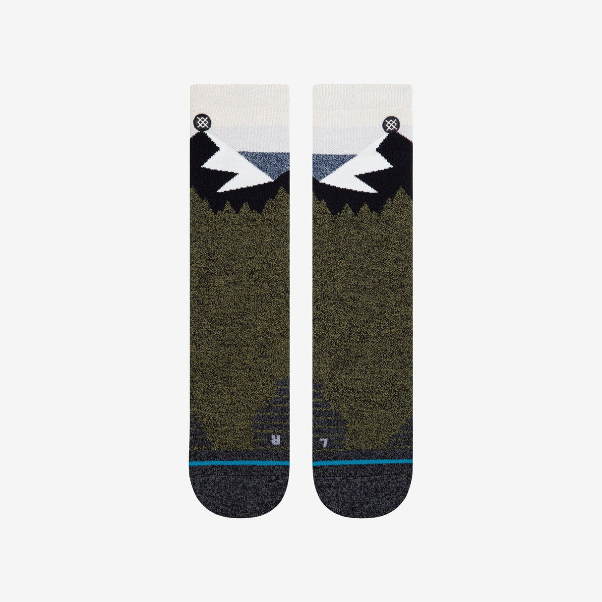 Stance - Divide Hike Wool Crew - Blue - Le coureur nordique