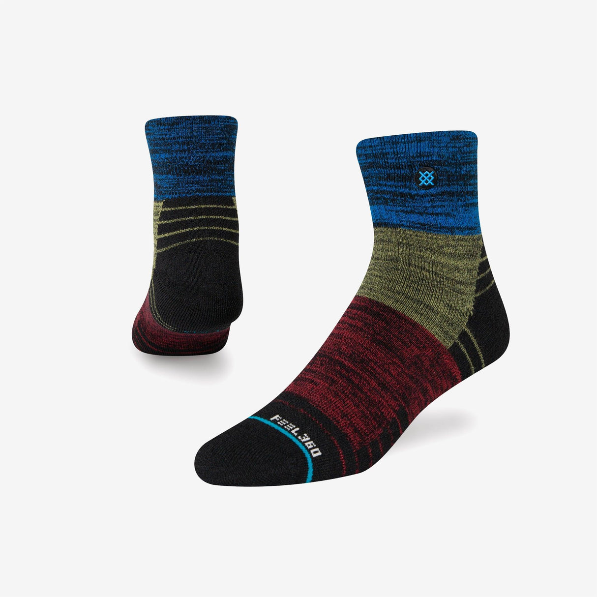 Stance - Lineage Wool Quarter - Black - Le coureur nordique