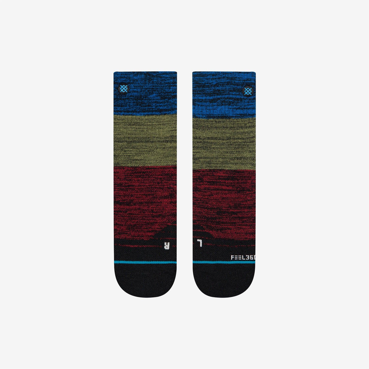 Stance - Lineage Wool Quarter - Black - Le coureur nordique