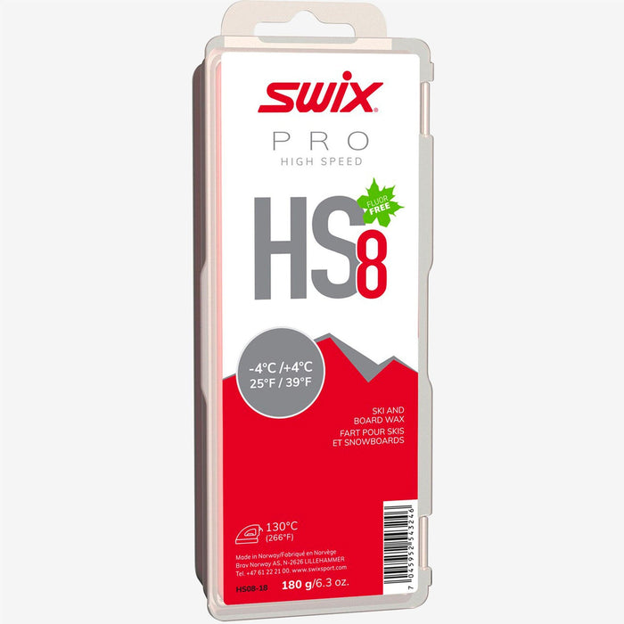 Swix - HS8 Red (-4C to +4C) - 180g - Le coureur nordique