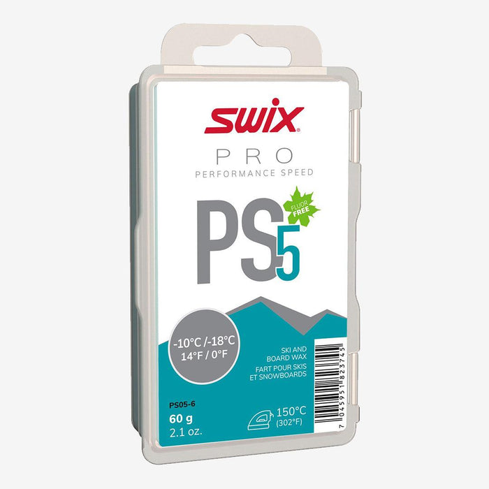 Swix - PS5 Turquoise -10°C to -18°C, 60g - Le coureur nordique